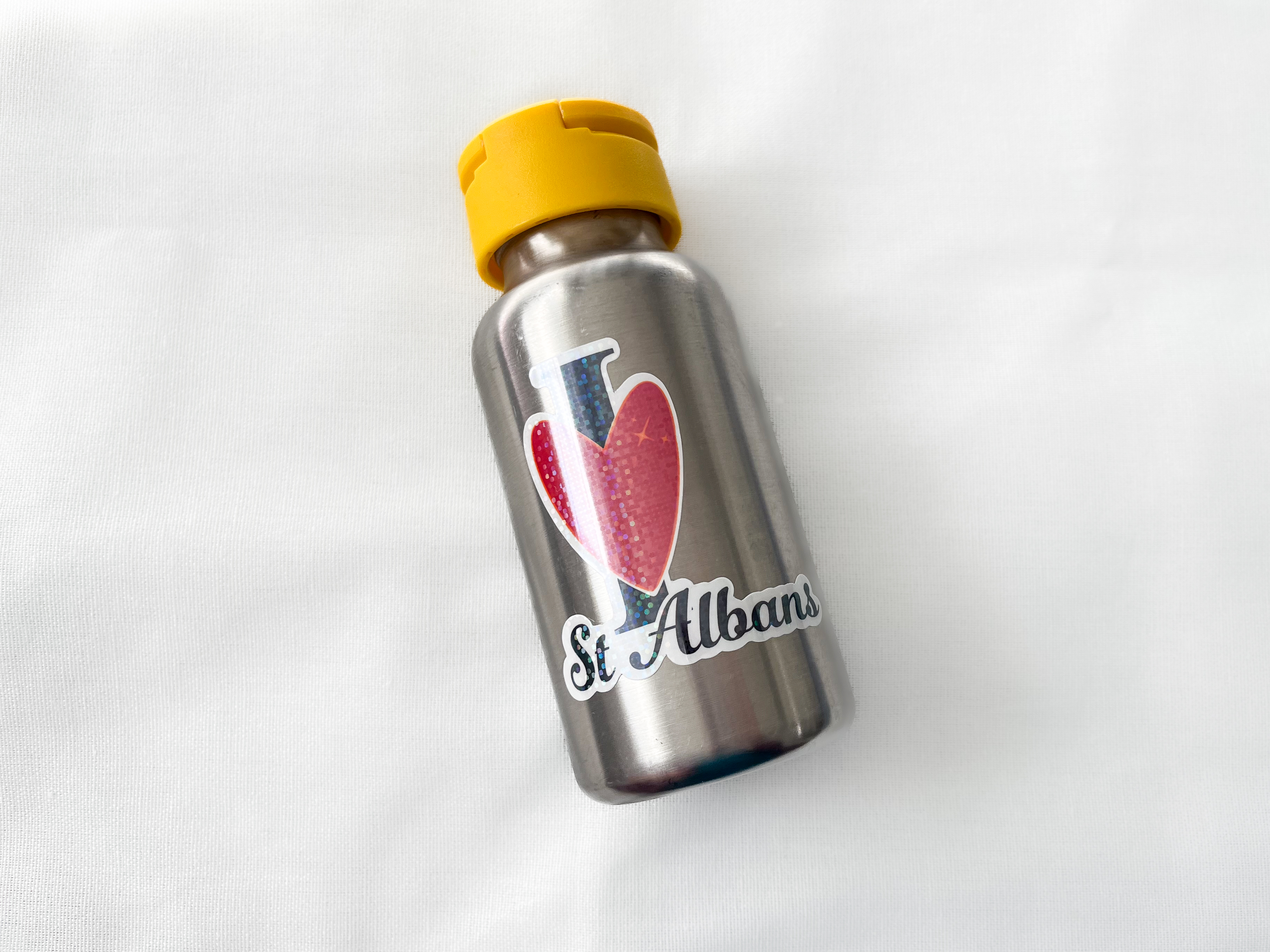 Waterproof vinyl sticker.